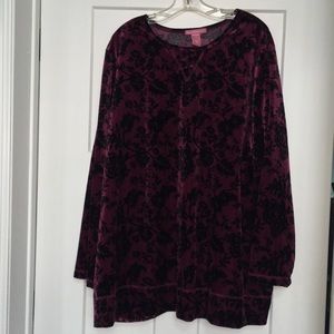 3X long sleeve top